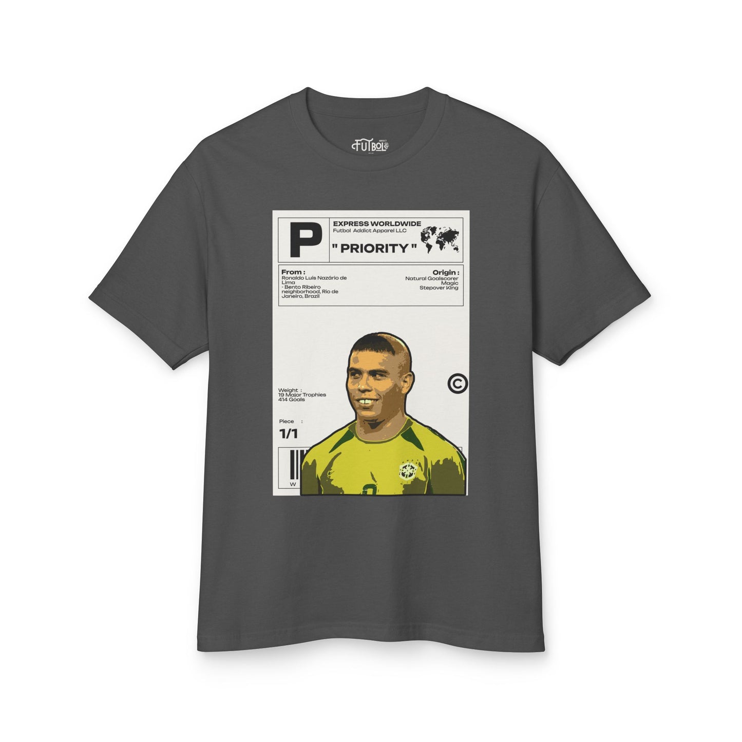 Ronaldo Nazário Vintage Graphic Tee - Iconic Soccer Fan Shirt for Collectors