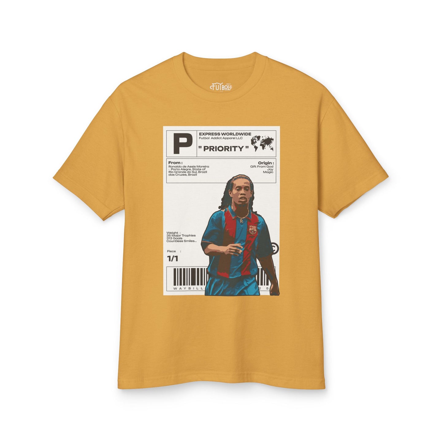 Ronaldinho Vintage Graphic Tee - Iconic Soccer Fan Shirt for Collectors