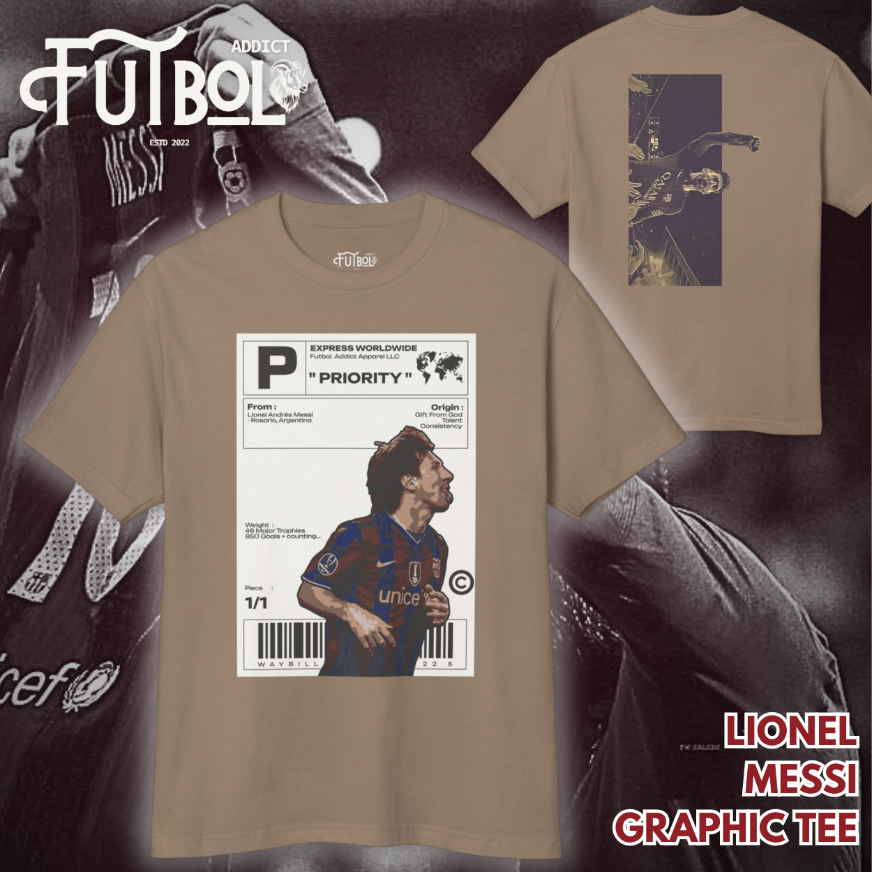 Lionel Messi Vintage Graphic Tee - Iconic Soccer Fan Shirt for Collectors
