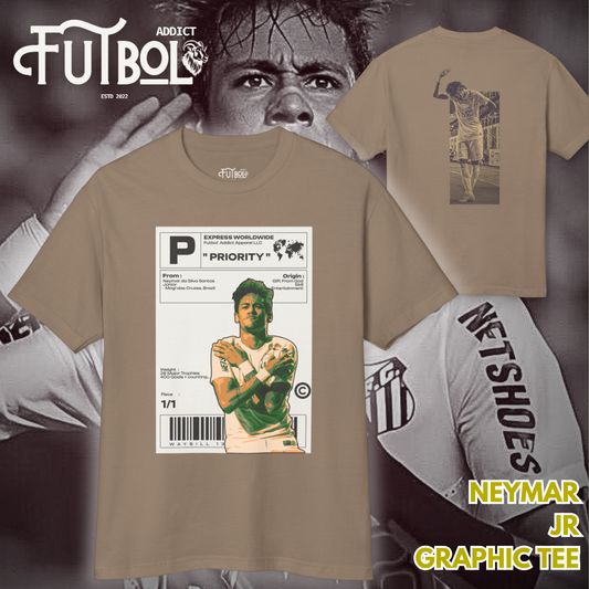 Neymar Jr. Vintage Graphic Tee - Iconic Soccer Fan Shirt for Collectors