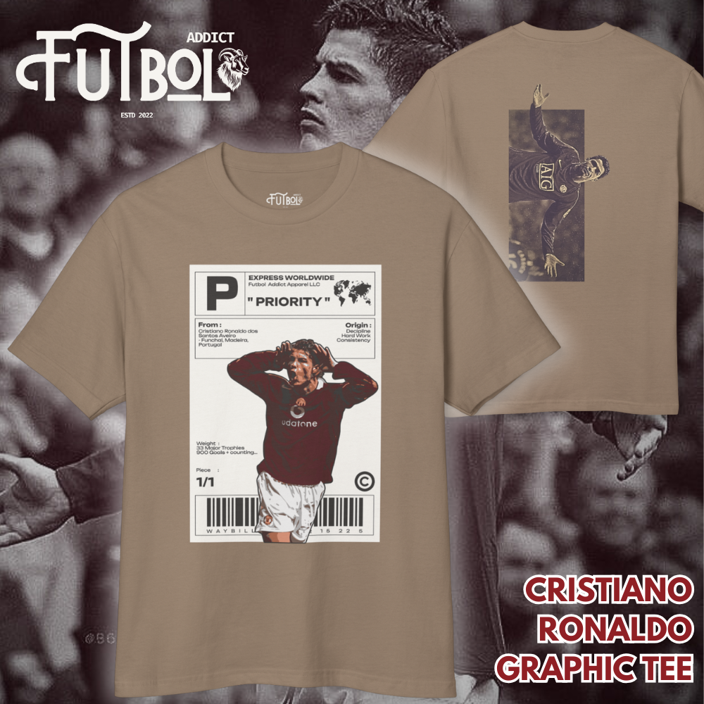 Cristiano Ronaldo Vintage Graphic Tee - Iconic Soccer Fan Shirt for Collectors